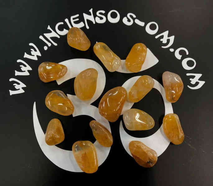 Rodado Cuarzo Citrino Hematoide